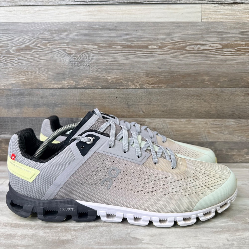 On Cloudflow 3 Mens Size 11.5 Athletic Running Shoes Alloy Magnet 35.99235